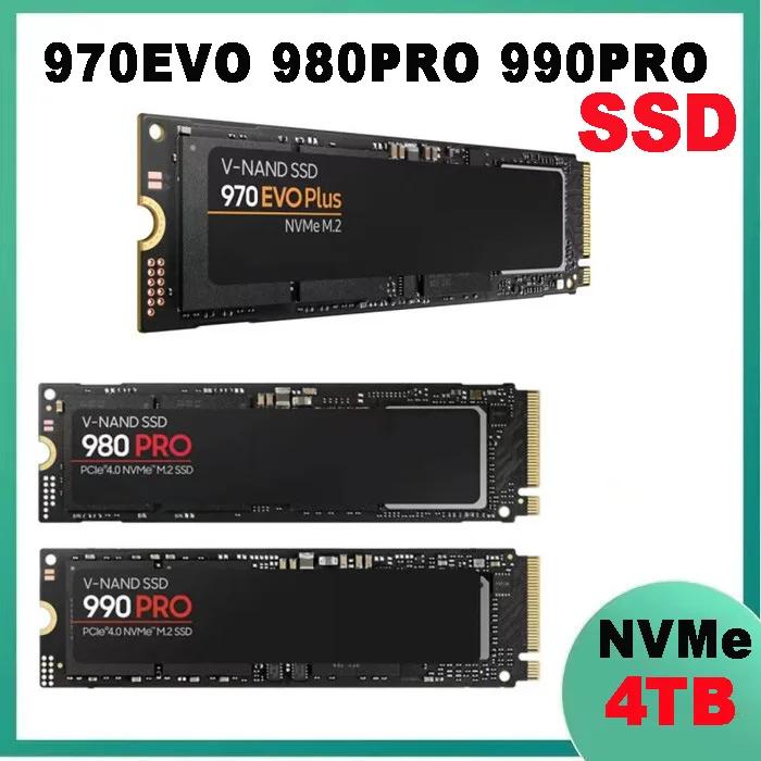 Ʈ PC  ӿ  ϵ ũ, SSD 990PRO NVMe 980PRO 970EVO, 2TB, 1TB, SDD M.2, 4TB